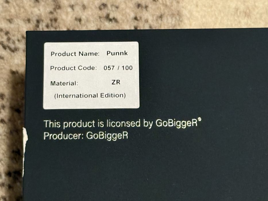 GoBigger Punnk - Коллекционный фиджет-игрушка, Версия из циркония