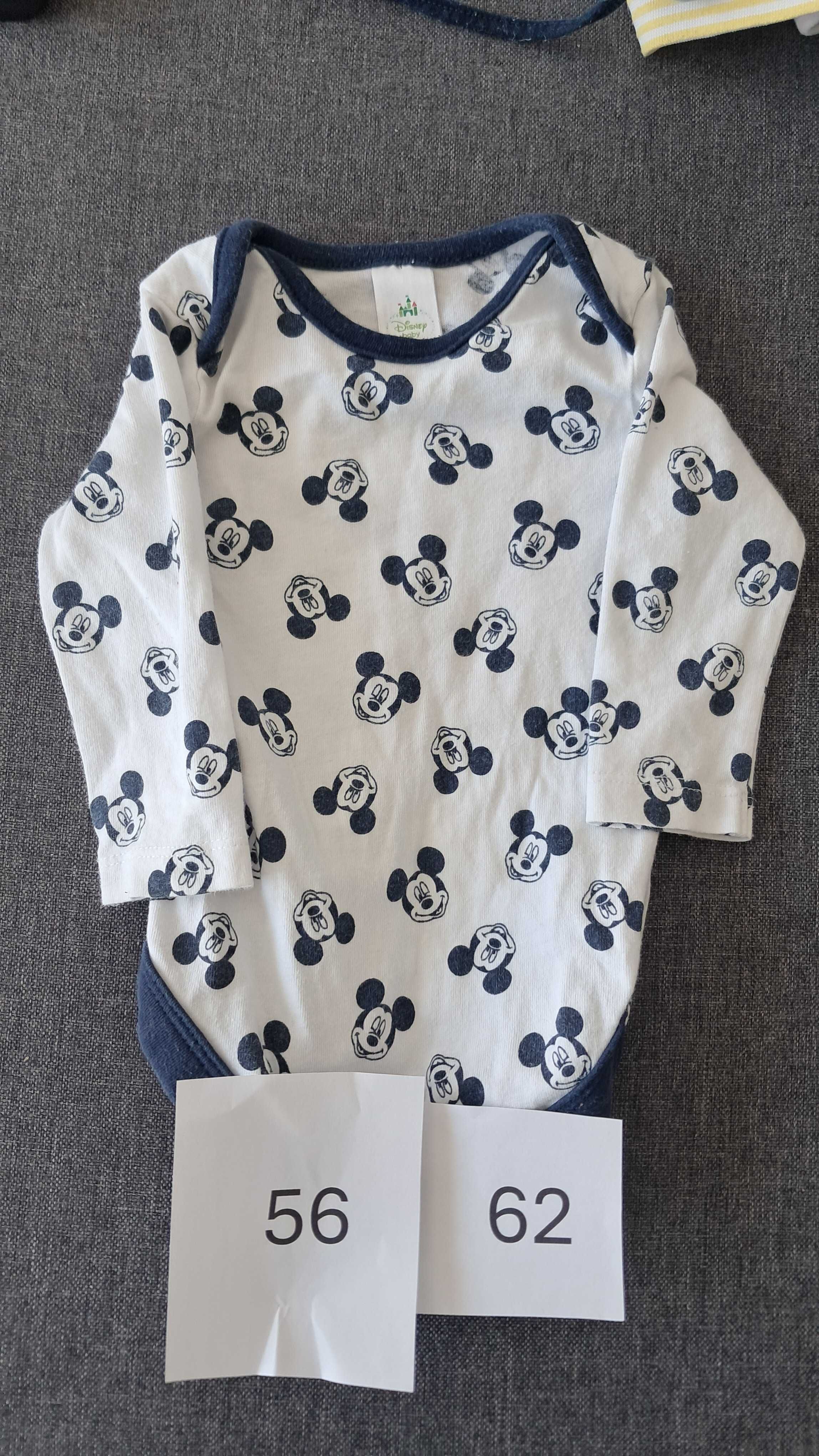 Body niemowlęce Mickey Mouse Myszka Miki długi rękaw C&A