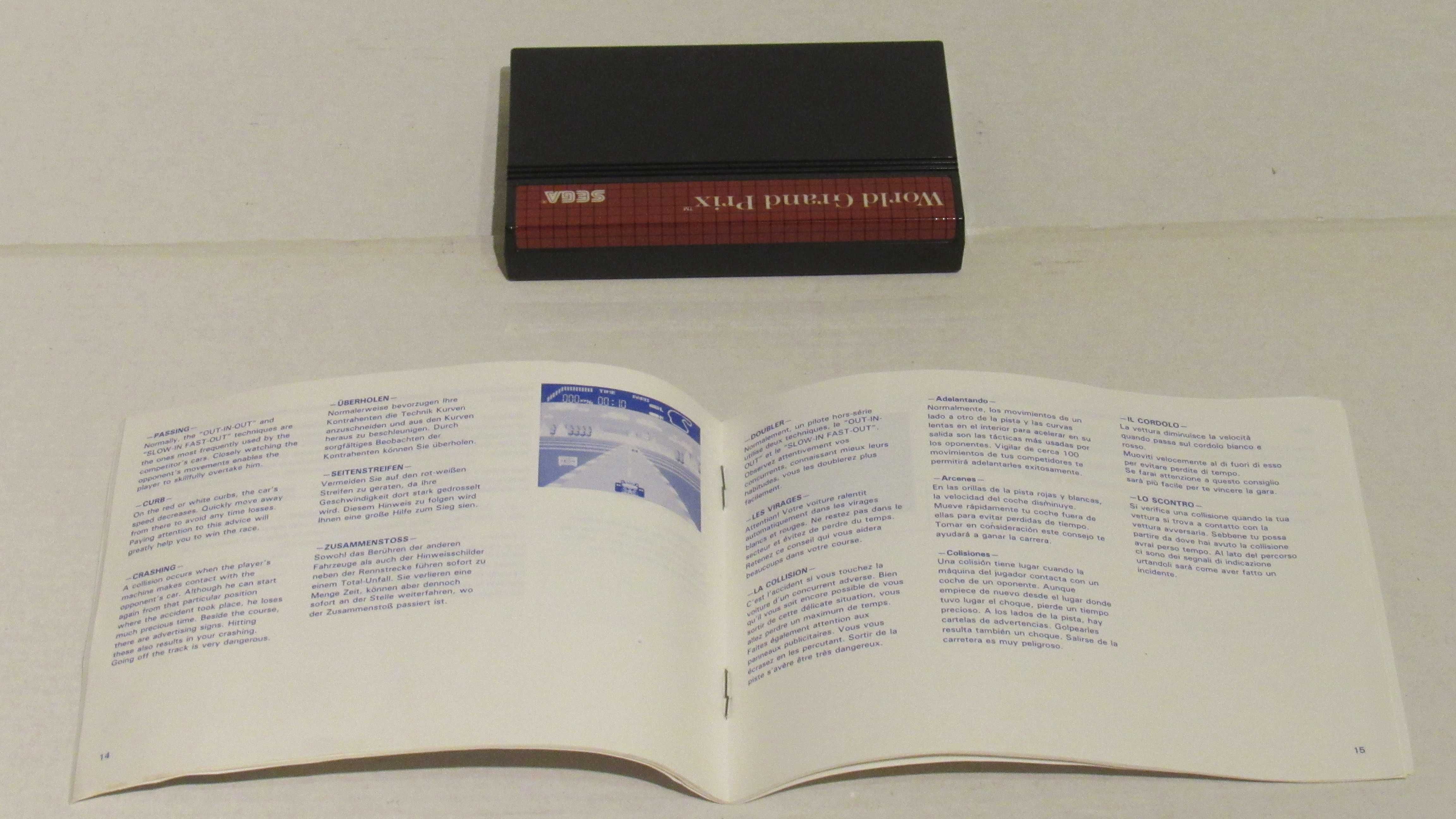 Jogo Sega Master System World Grand Prix completo