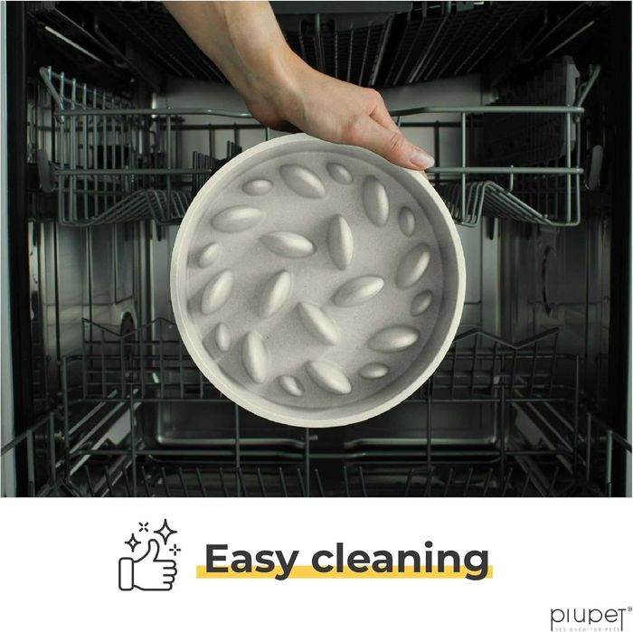 Миска для собак PiuPet®  0,8л можна мити в посудомийній машині