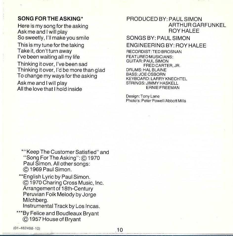 Simon & Garfunkel - - - - - Bridge Over Troubled Water - - - - - CD
