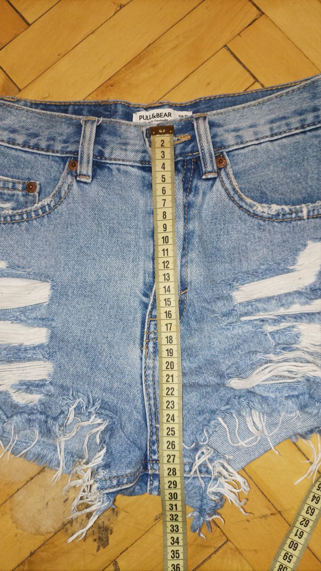 Джинсові шорти мом Pull&Bear висока посадка