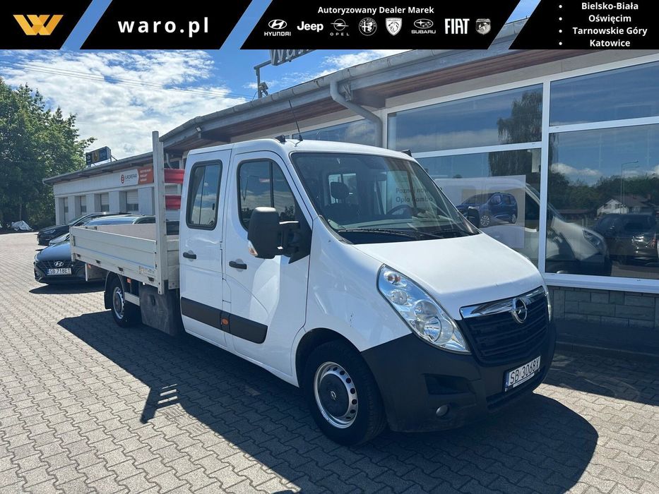 Opel movano MOVANO CREW CAB 2.3D MT6 E6 7osob.+skrzynia otw.  *Brygadowe*7 miejsc*Salon Polska*
