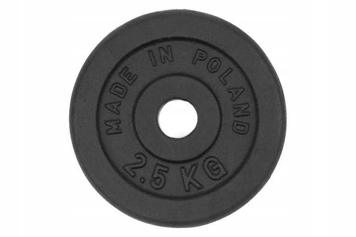 obciążenie żeliwne talerz 4x2,5 kg zestaw 10kg 28,5mm NOWE