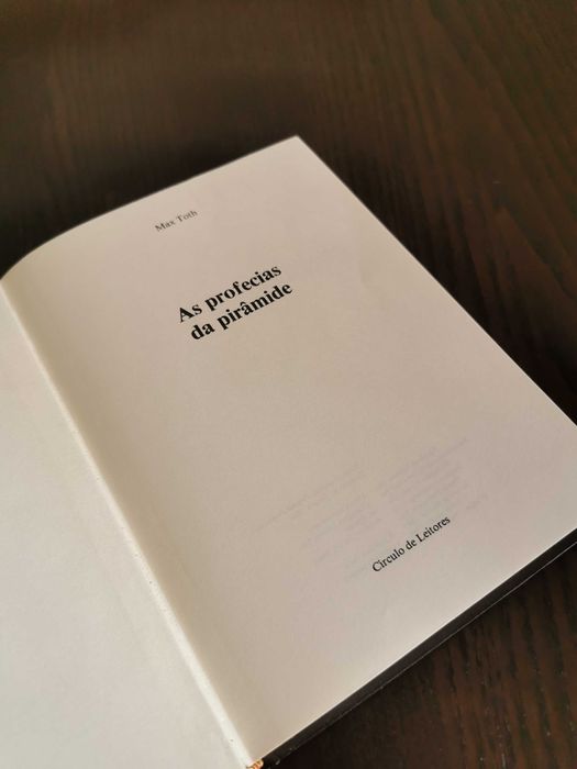 livro Mas Toth - As profecias da pirâmide