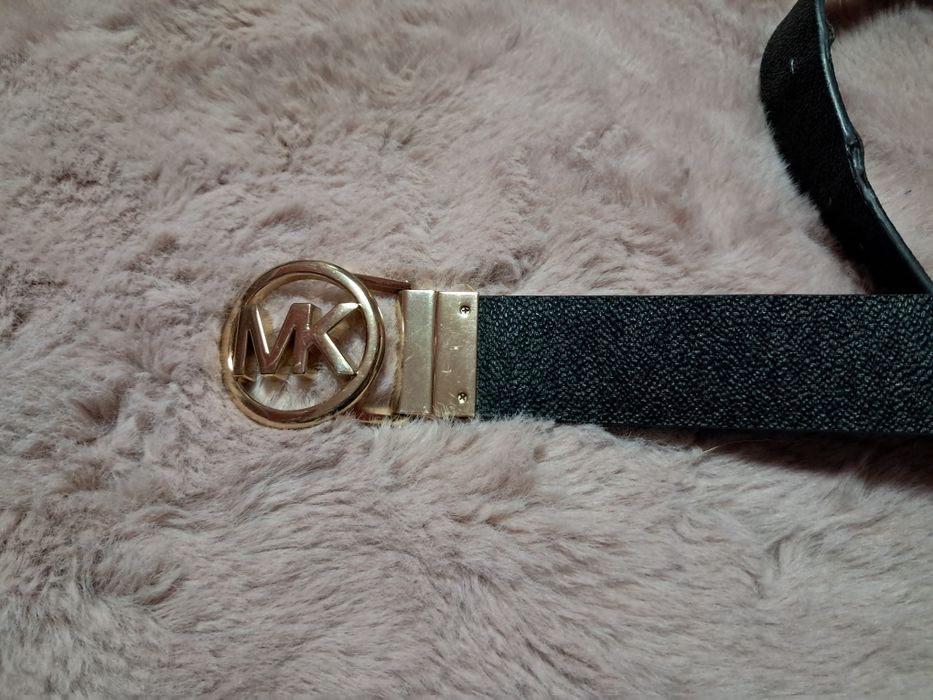 Michael Kors pasek dwustronny logowany monogram twist belt