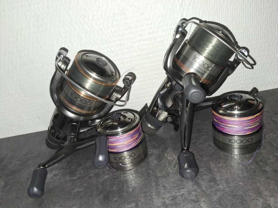 Zestaw kołowrotków shimano super baitrunner 10000XTEA