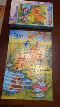 Puzzle dzieciece 100 elementow 4 sztuk