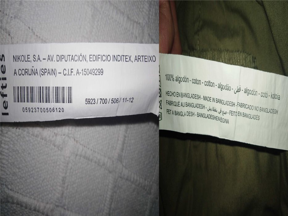 Calças Lefties Boys Verdes 11-12 Anos 152cm