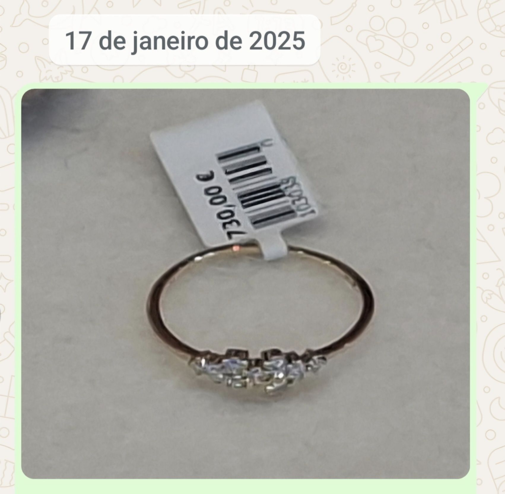 Anel de ouro e brilhantes