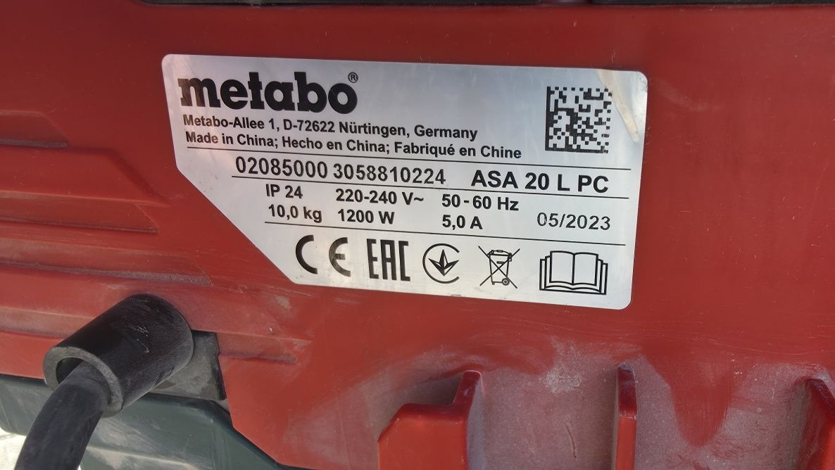 Odkurzacz Metabo ASA 20 L