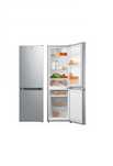 Lodówka INOX 152 cm z zamrażarką, Low Frost, 174L - Cicha i oszczędną