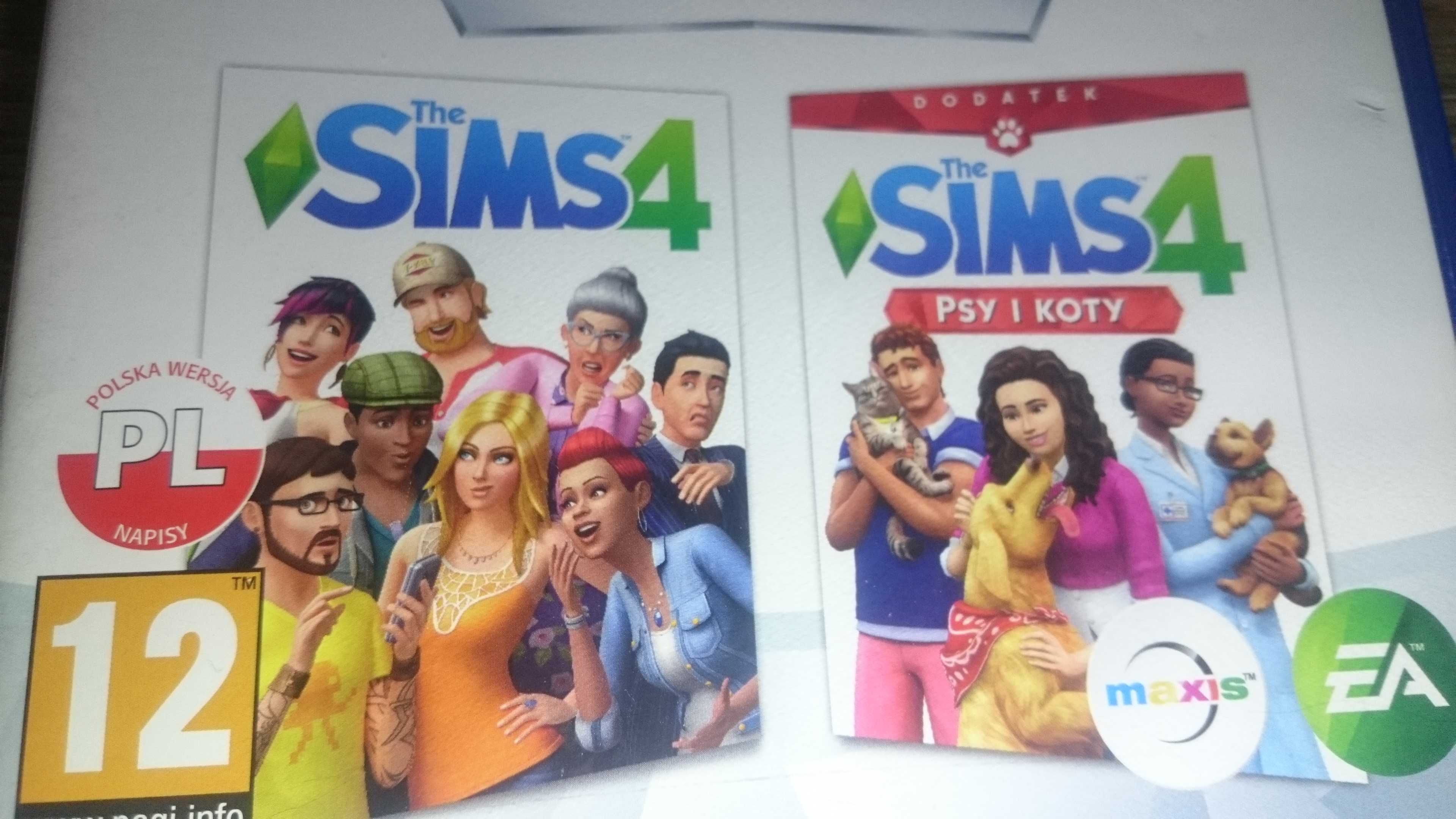 Dwie gry Sims 4 + Sims 4 Psy i koty ps4 playstation 4 lego minecraft