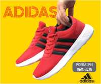 Літні жіночі кросівки ADIDAS сіточка червоні