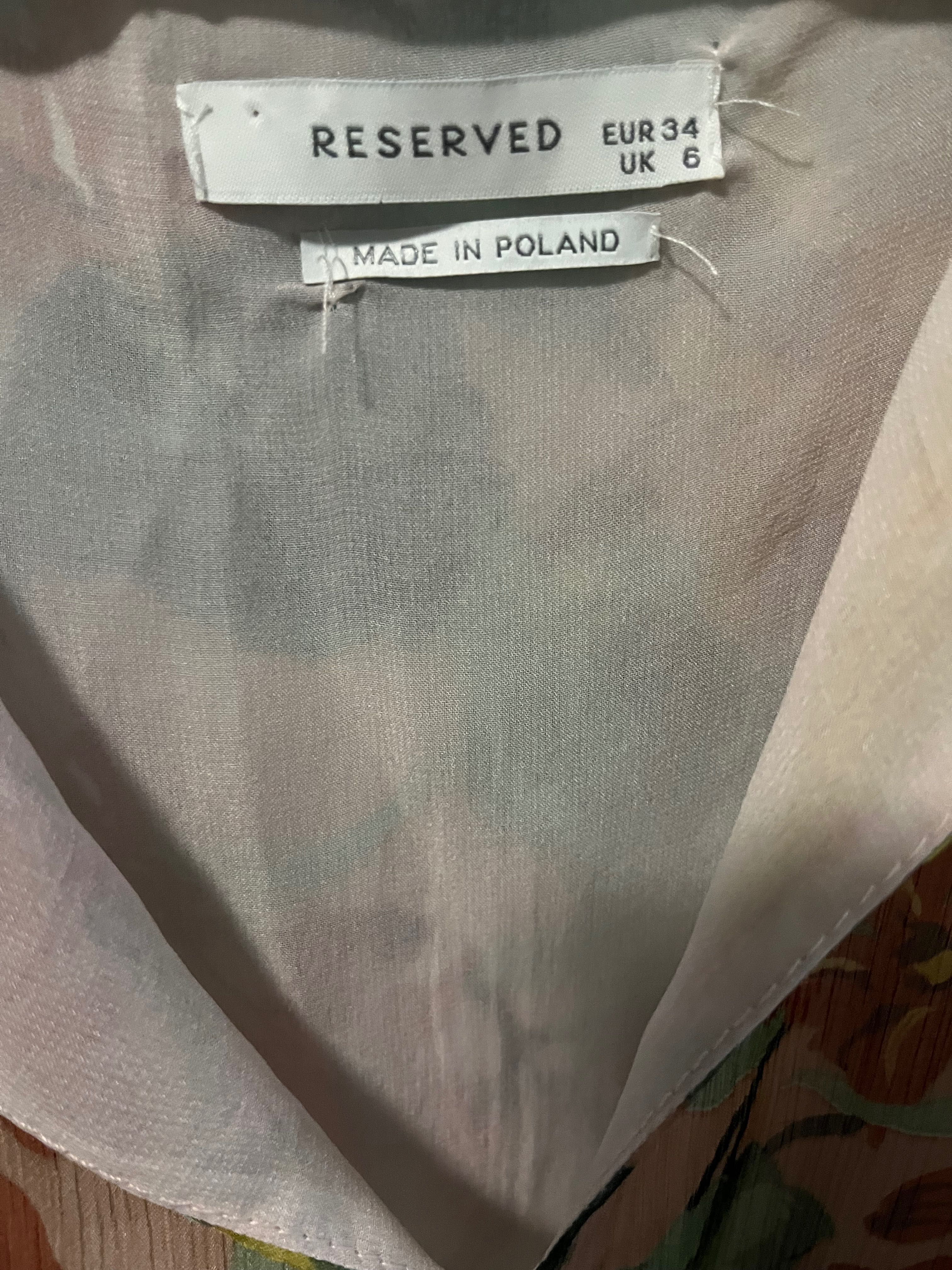 Reserved maxi sukienka w kwiaty XS 34