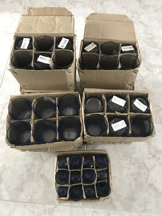 Conjunto de copos de vidro