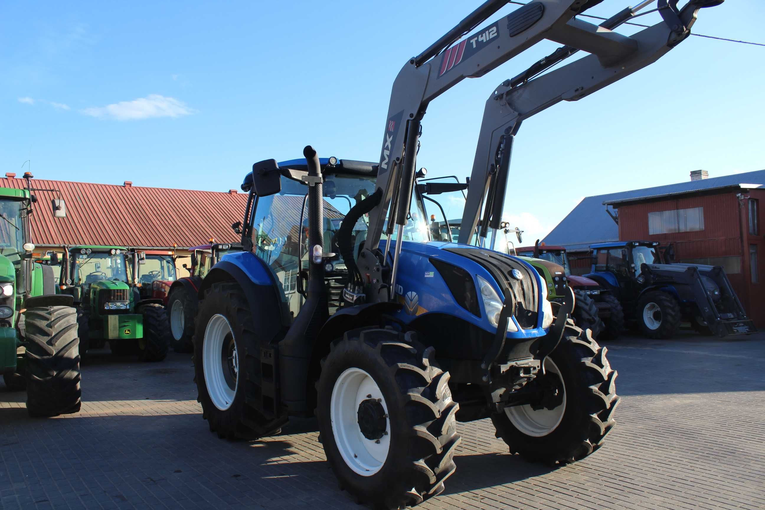 Import Niemcy New Holland T6.125S.TS115 .Tur.Pnemat.