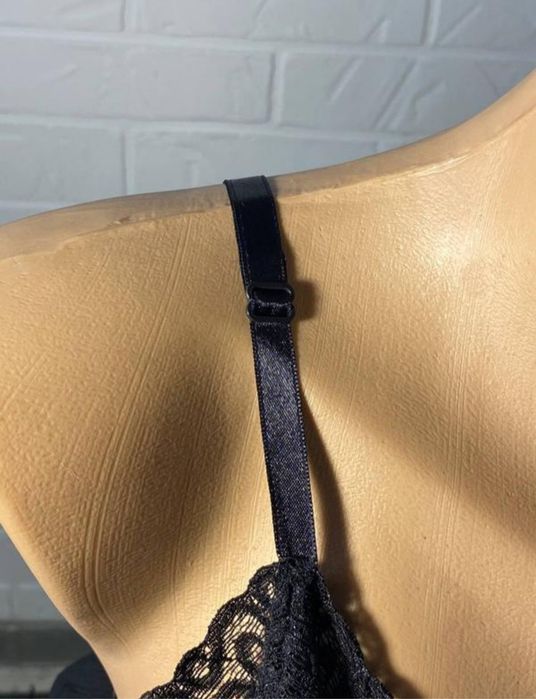 Чорний плісірований вінтажний пеньюар  marilyn monroe