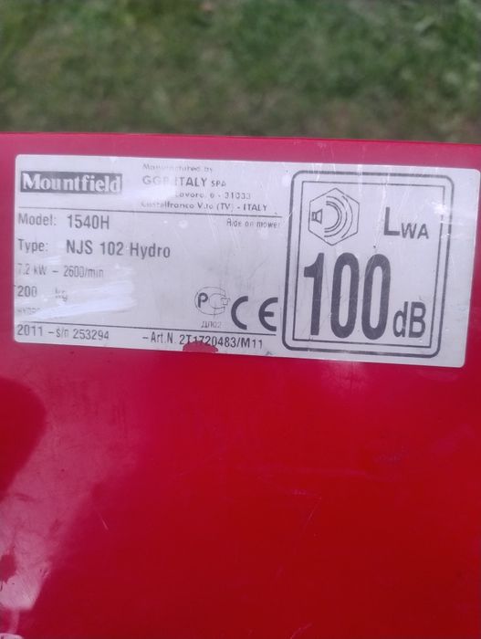 Traktorek kosiarka mountfield (  Stiga)