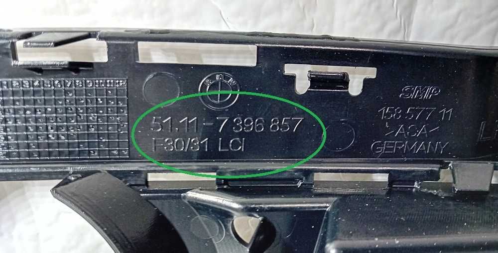 Kratka zderzaka przód lewa  BMW Seria: 3' F30 LCI F31 LCI nr.mag 1/458