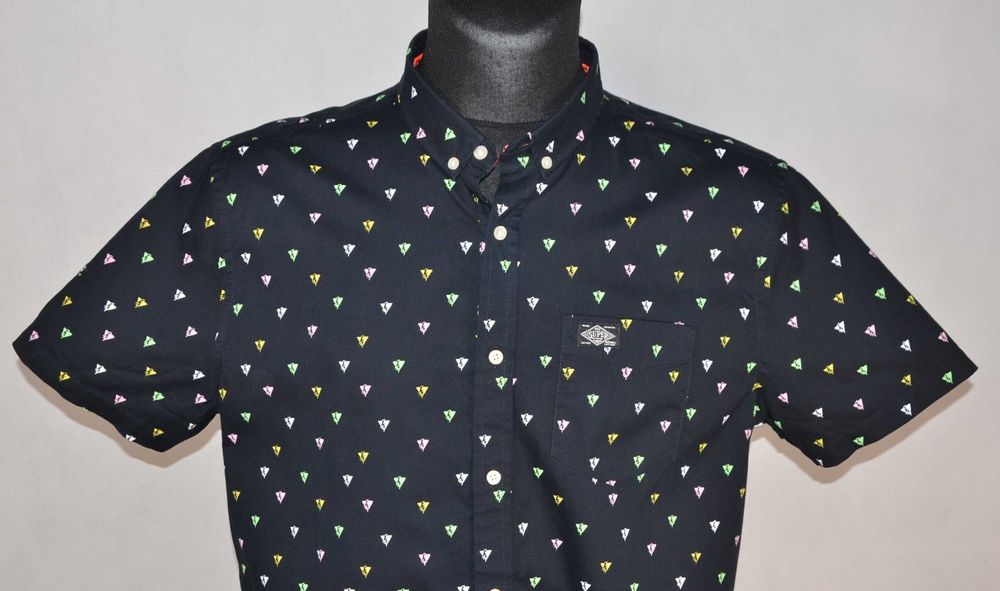 SuperDry Havana Print Koszula Męska XL Oryginalna Super Stan Bawełna