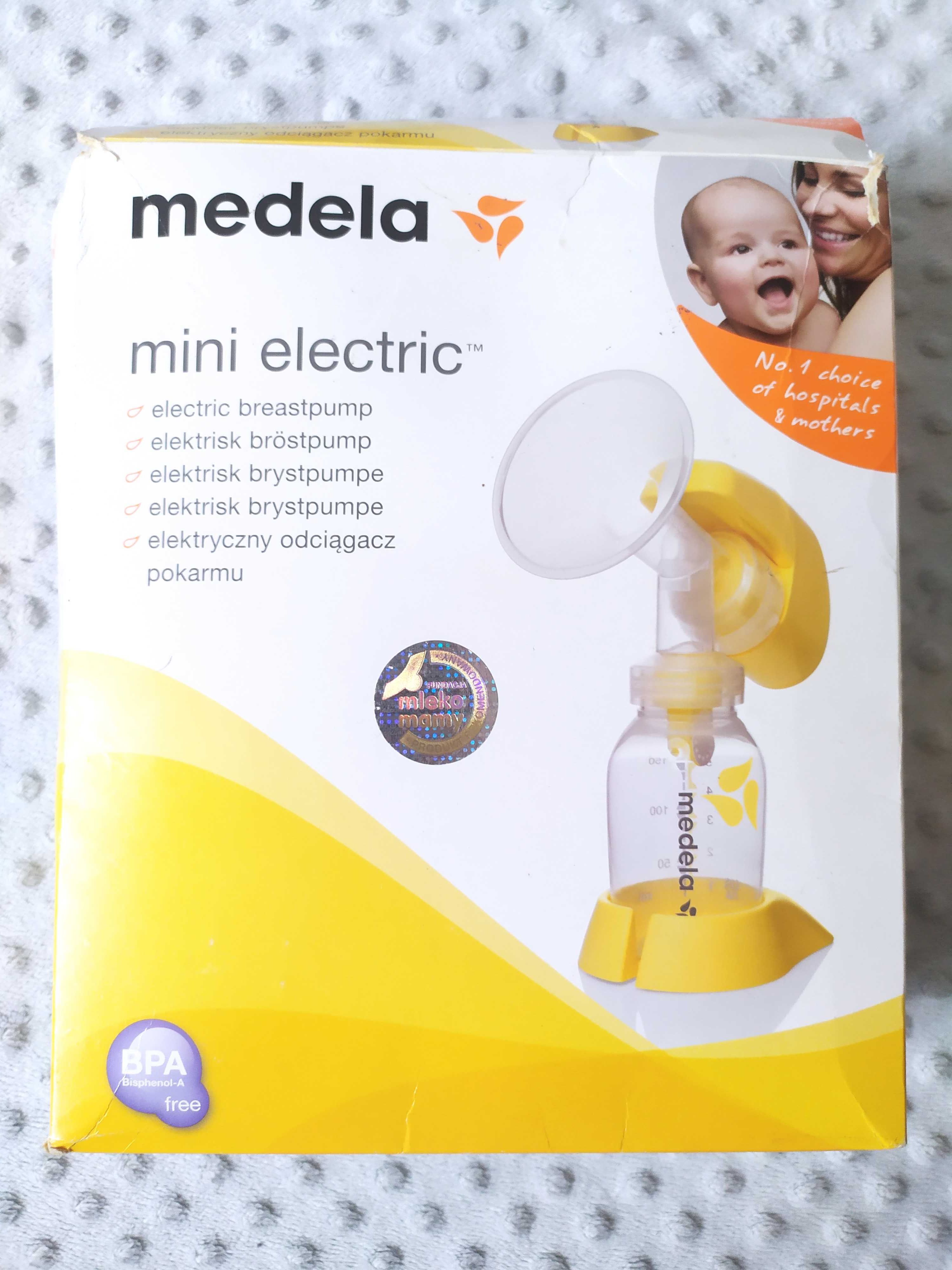 Laktator elektryczny odciagacz pokarmu mini electric Medela