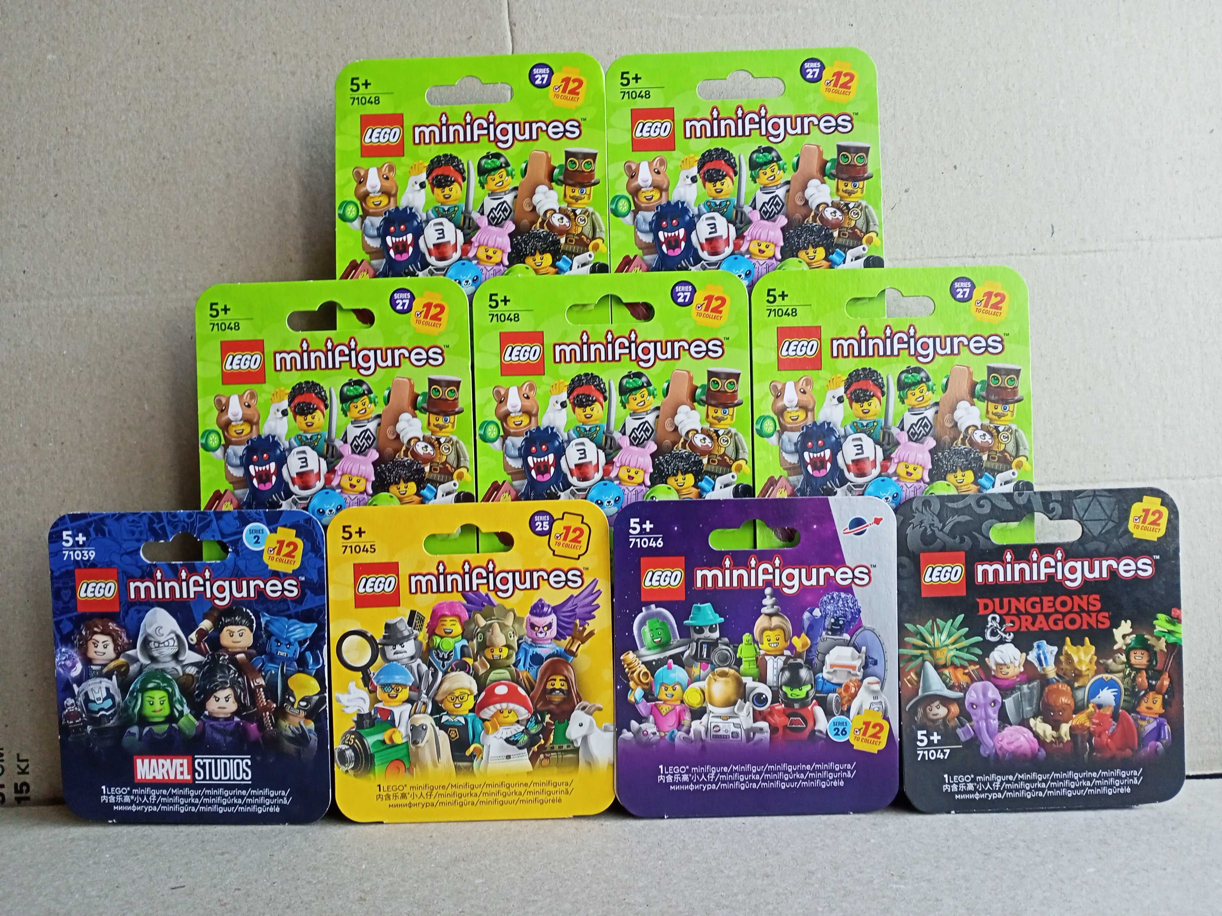 ОПОЗНАННЫЕ Lego minifigures series 25/26/27/28 F1/marvel/DND
