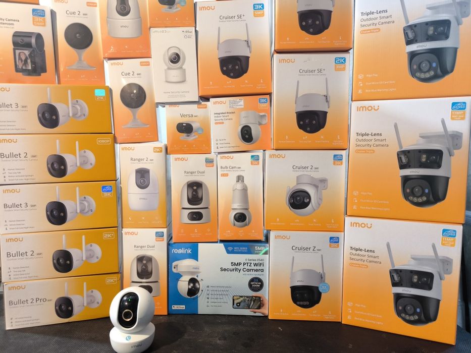 IMOU Kamery WIFI,LAN zewnętrze i wewnętrzne, obrotowe,tubowe,mikrofon