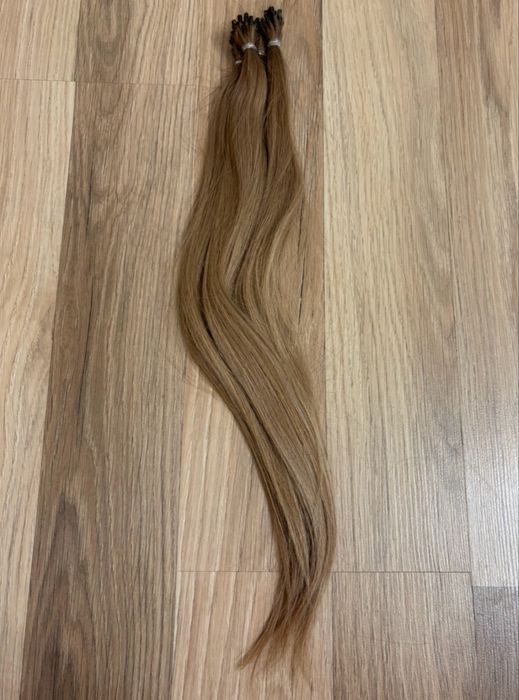 Naturalne włosy do przedłużania – popielaty blond, 45 cm