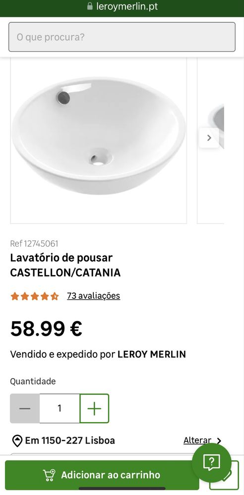 Lavatorios + Torneiras + candeeiro