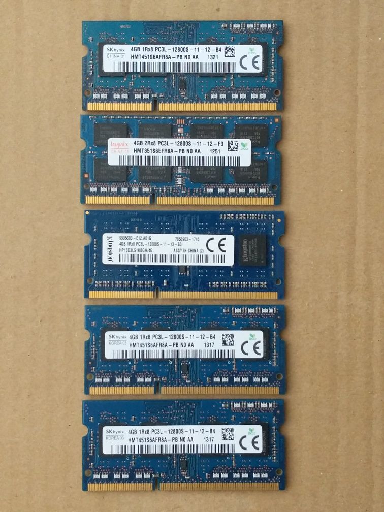SK Hynix Samsung DDR3 SO-DIMM PC3L-12800S 4Gb