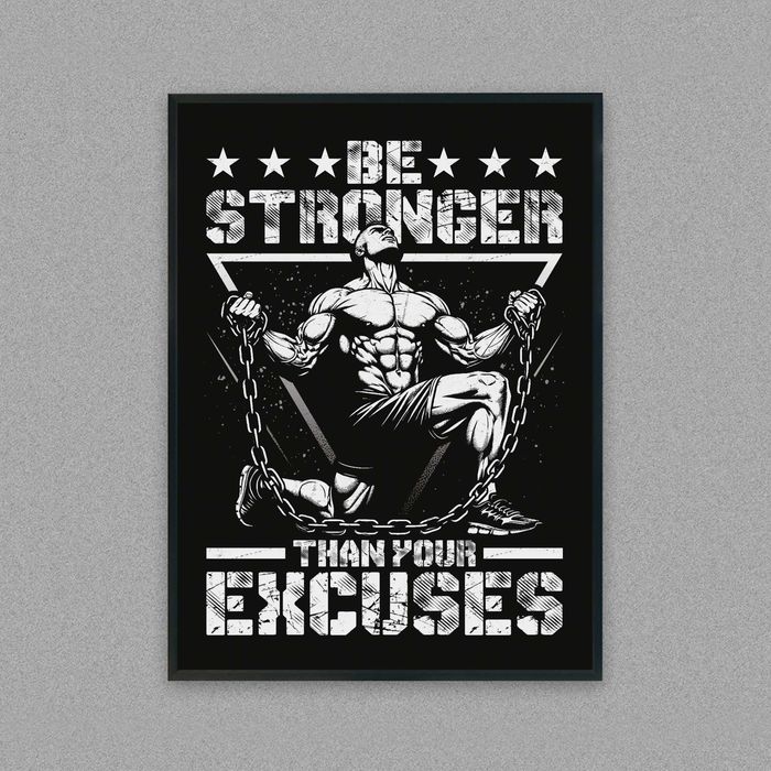 plakat do siłowni, obraz do siłowni, plakat na ścianę, plakat siłownia