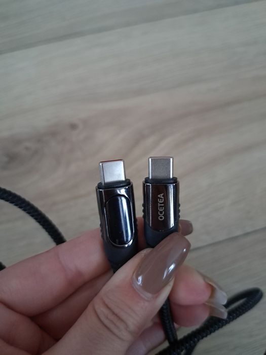 Kabel OCETEA USB typ C - USB typ C 2 m szary