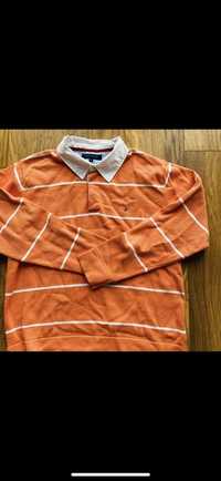 Tommy Hilfiger pomaranczowy swetr bluza XL