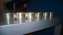 Conjunto 6 argolas para guardanapos cor prata