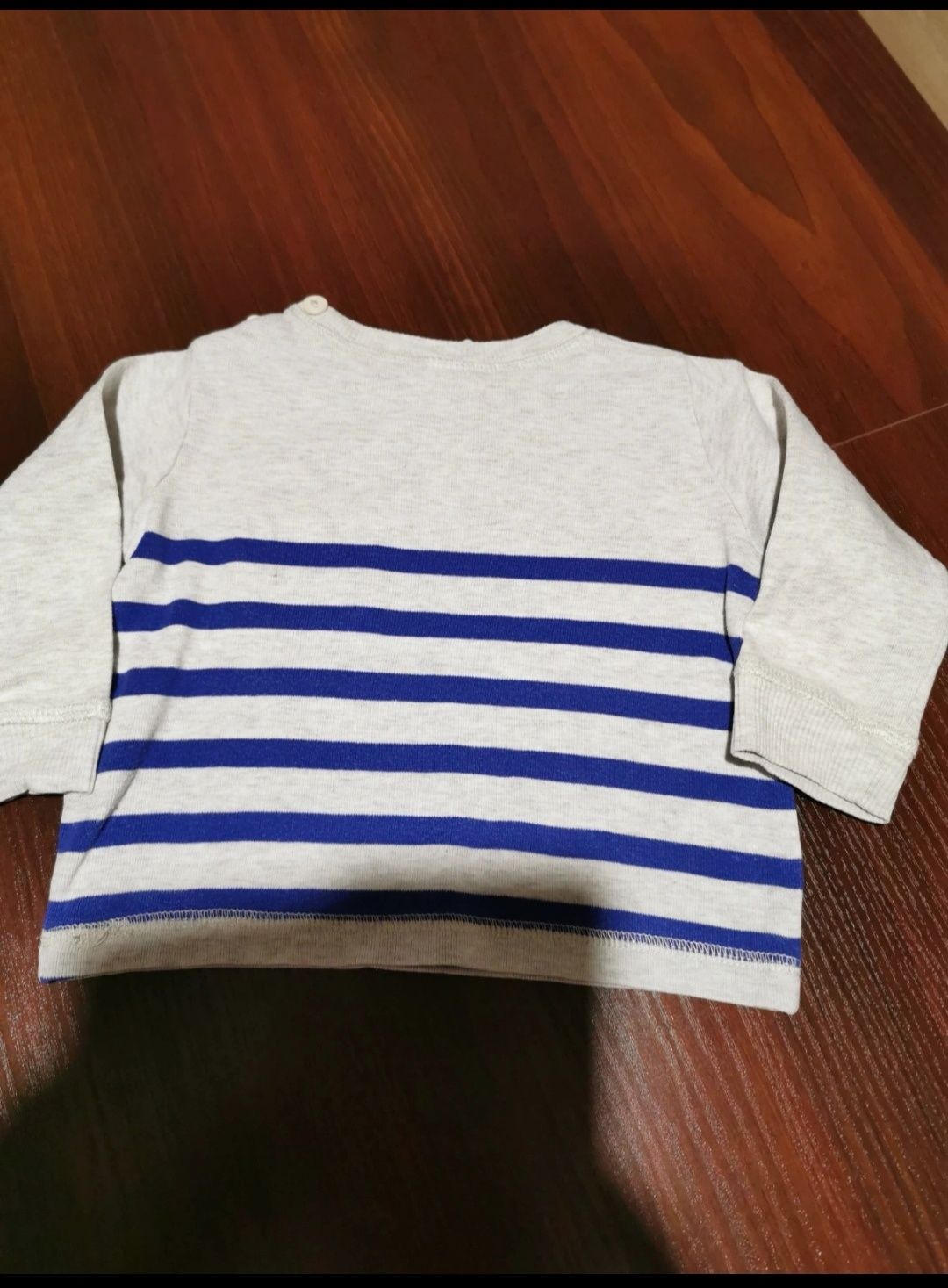 Bluza chłopiec wciągana przez głowę h&m 68 paski napy przy ramieniu