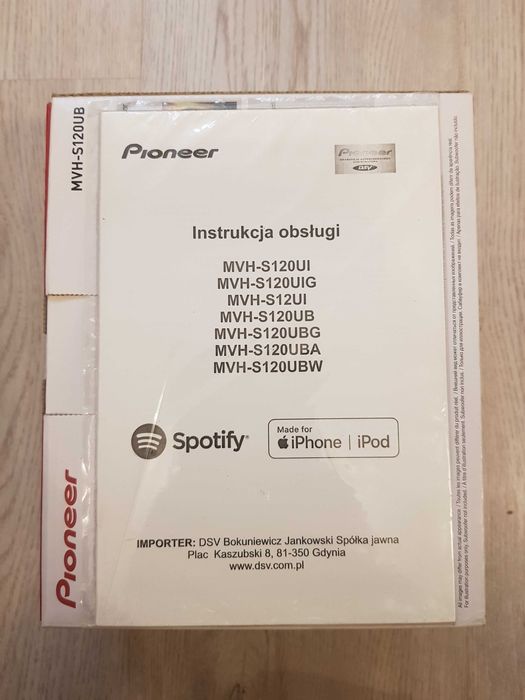 Radio Samochodowe PIONEER MVH-S120UB RADIO USB MP3 AUX iPod iPhone