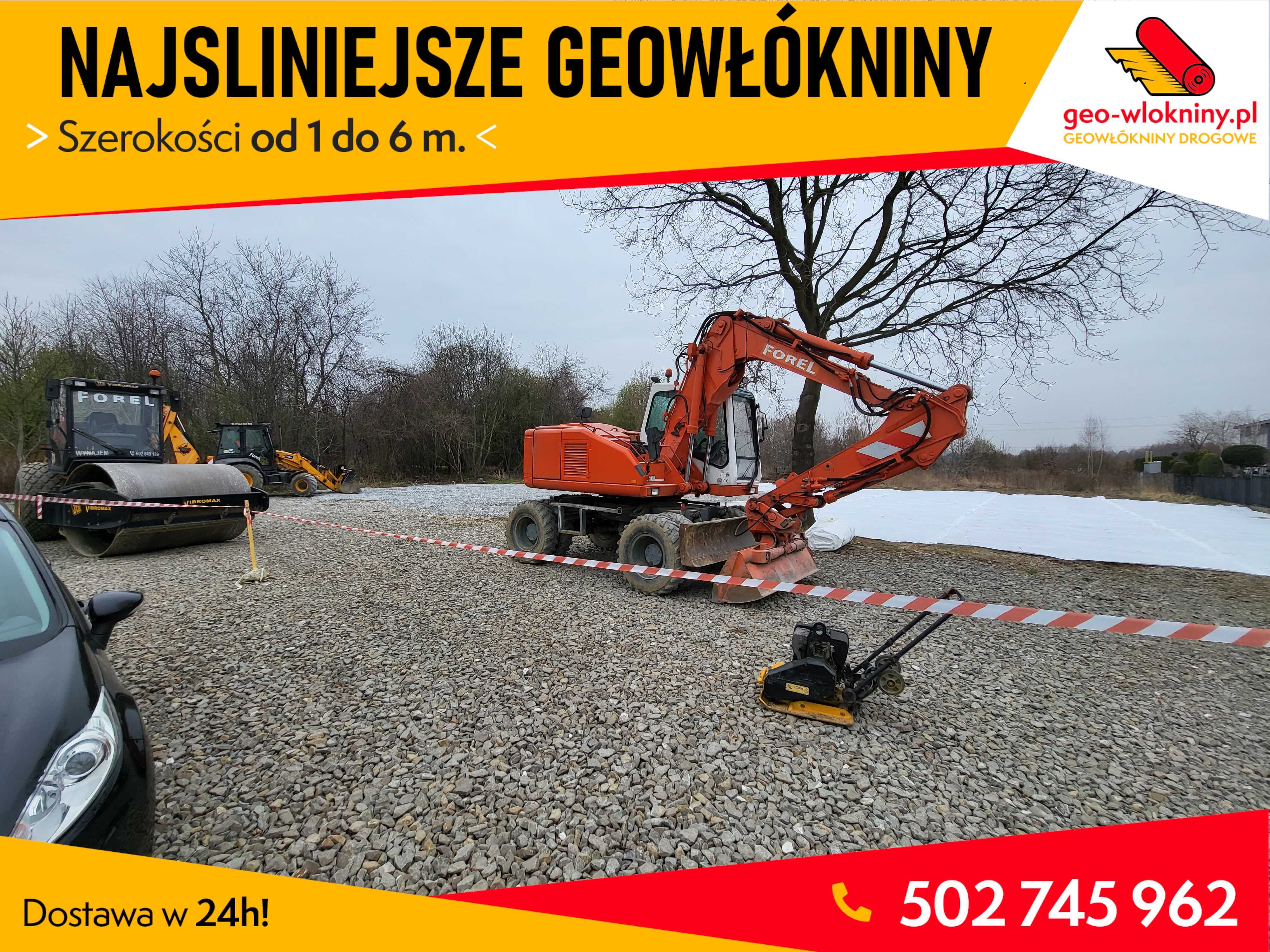 Geowłóknina Geowłókniny PP Polipropylen do 6m 200 400
