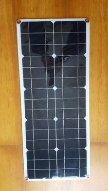 Painel fotovoltaico semi-flexivel 12v e usb