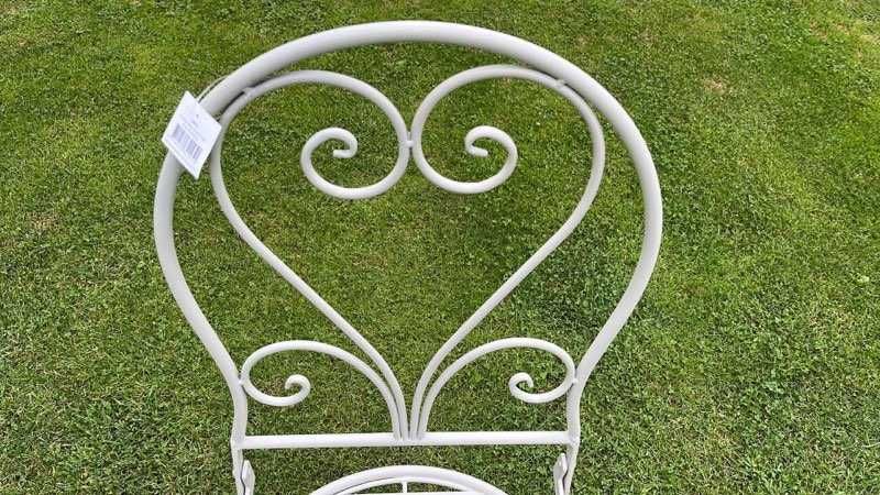 Krzesło metalowe ogrodowe składane cena za 2 szt nowe