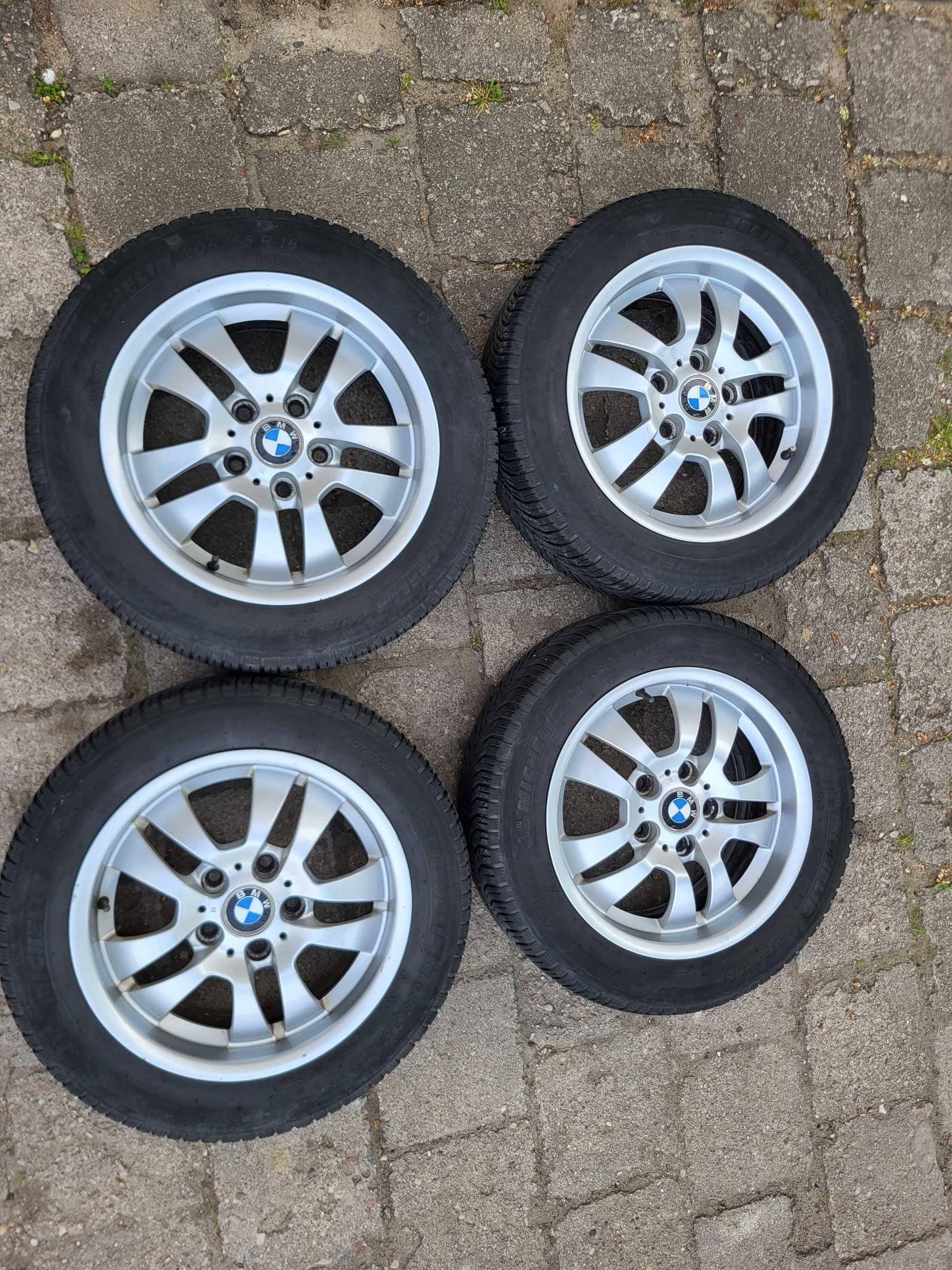 Koła BMW e90 205/55 R16 5x120 całoroczne super stan KOMPLET