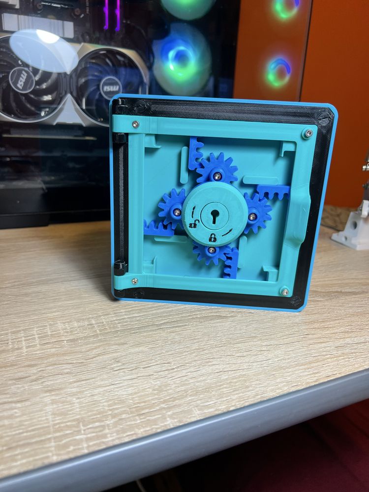 Skarbonka sejf z zamkiem – druk 3D – unikalna i funkcjonalna!