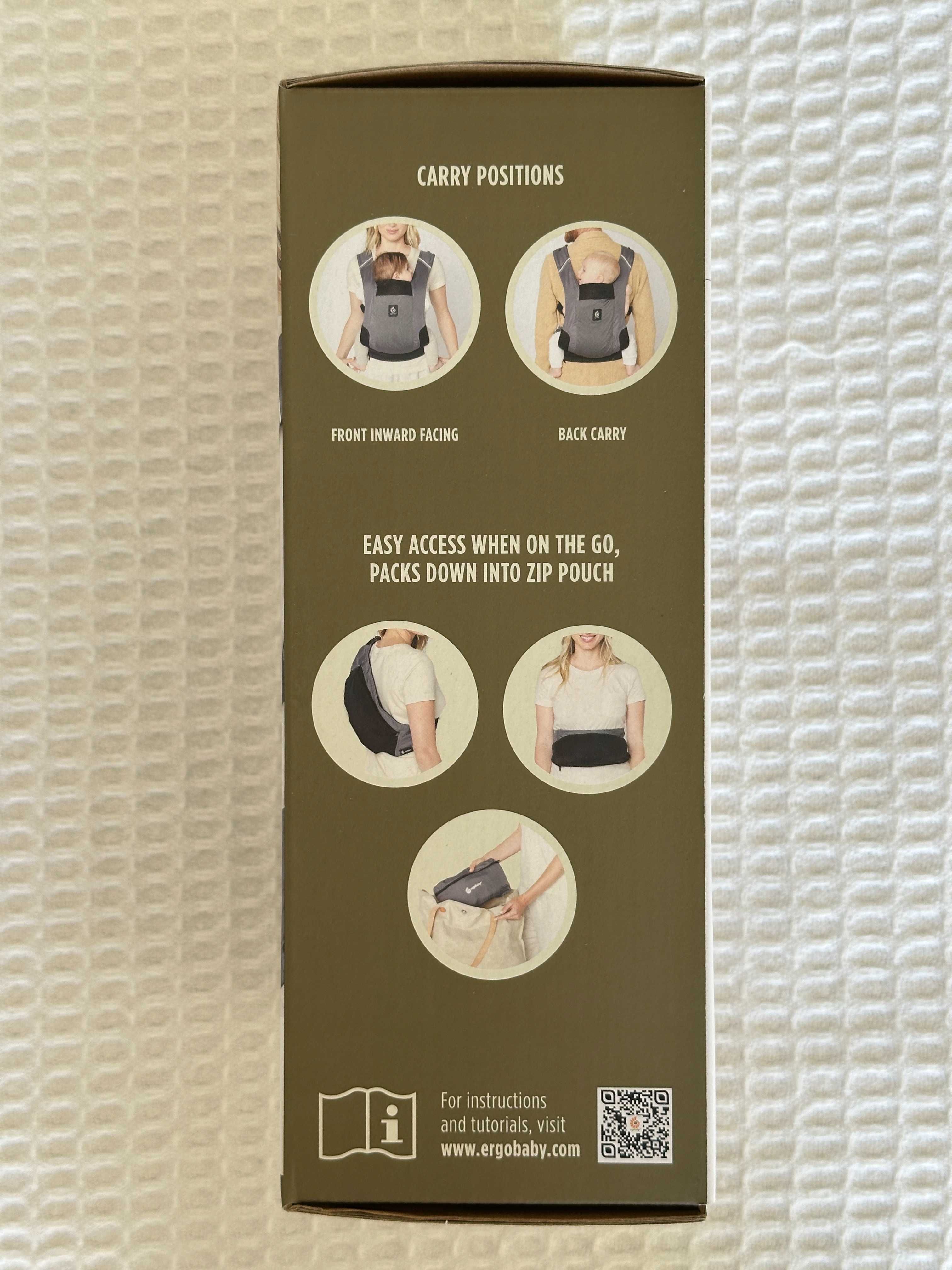 Porta-bebés Ergobaby Away (cinza)