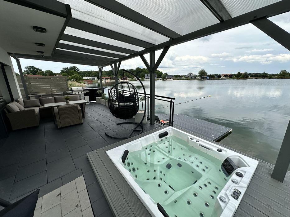 Śliczny Domek nad Jeziorem Spalona z Jacuzzi Sauna zapraszamy