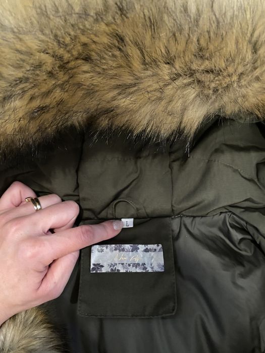 Kurtka zimowa z futerkiem rozmiar L