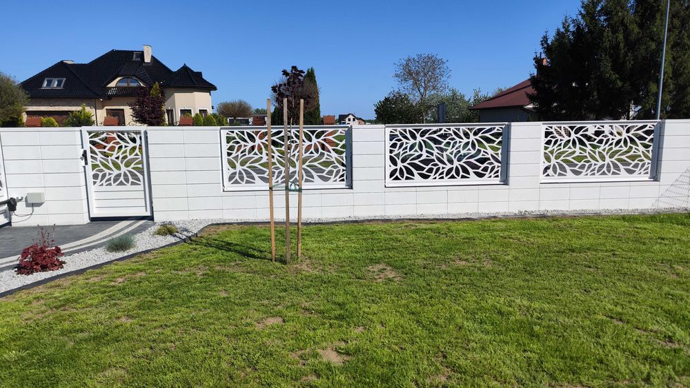 Ogrodzenie Ścianka zabudowa przepierzenie taras altanka WYPALANE LASER