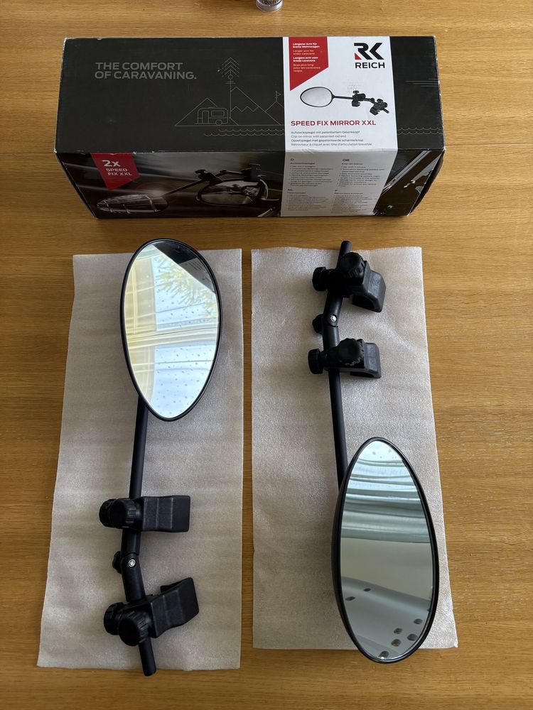 Lusterka do holowania REICH SPEED FIX XXL CONVEX