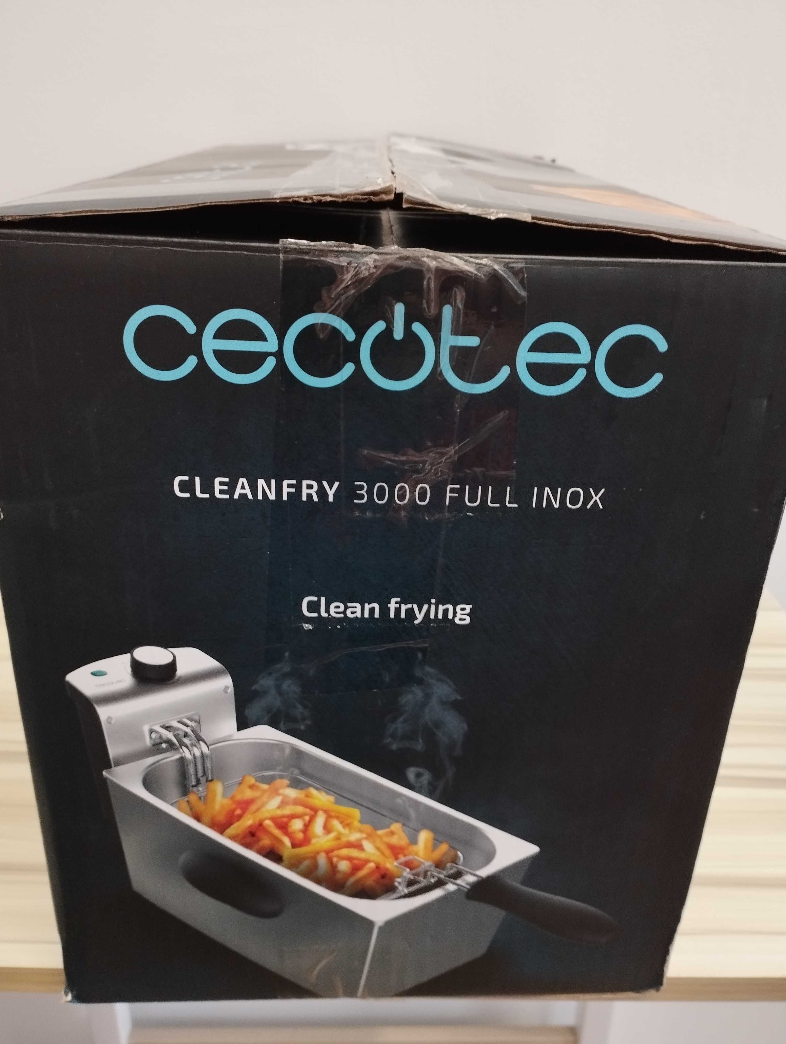 Cecotec Frytownica elektryczna CleanFry 3000.3 l, stal nierdzewna