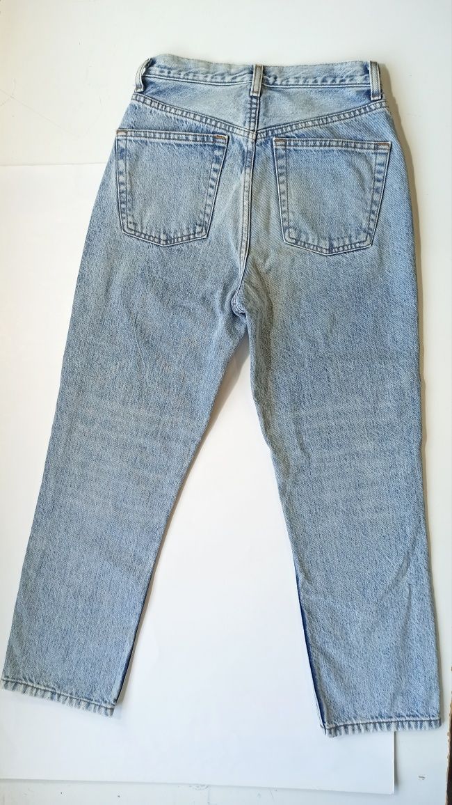 Блакитні джинси Topshop W25 L30 на гудзиках