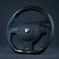 Kierownica BMW e46 e39 e53 Carbon ścięta płaski dół modyfikacja